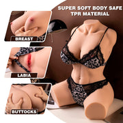 XISE - MURIEL WEIBLICHER REALISTISCHER TORSO MIT STOSSEN 55 CM