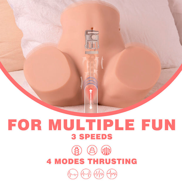 XISE - DANAE STOSSENDER REALISTISCHER VAGINA-MASTUBADOR MIT VIBRATION IN MEHREREN POSITIONEN