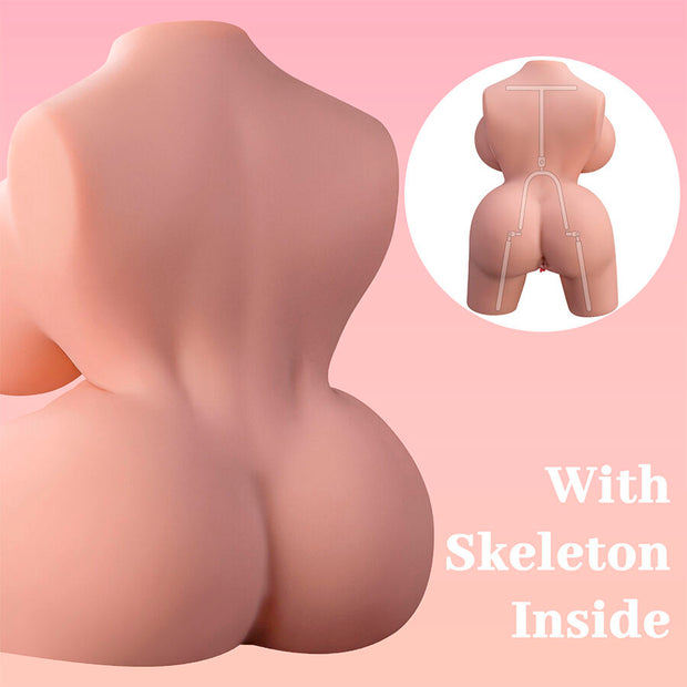 XISE - FRIEDA REALISTISCHER WEIBLICHER TORSO MIT VIBRATION 36 CM