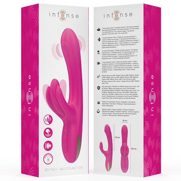 INTENSE - BRITNEY MULTIFUNKTIONS-RABBIT-VIBRATOR 23 CM ROSA