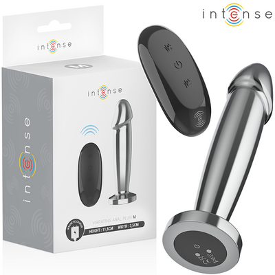 INTENSE - ANAL PLUG 10 VIBRATIONEN METALLDILDO MIT FERNBEDIENUNG M