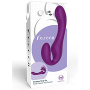 XOCOON - 2 IN 1 STRAPLESS STRAP-ON VIBRATOR MIT FERNBEDIENUNG LILA
