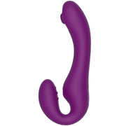 XOCOON - 2 IN 1 STRAPLESS STRAP-ON VIBRATOR MIT FERNBEDIENUNG LILA