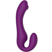 XOCOON - 2 IN 1 STRAPLESS STRAP-ON VIBRATOR MIT FERNBEDIENUNG LILA