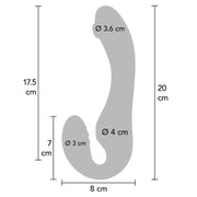 XOCOON - 2 IN 1 STRAPLESS STRAP-ON VIBRATOR MIT FERNBEDIENUNG LILA