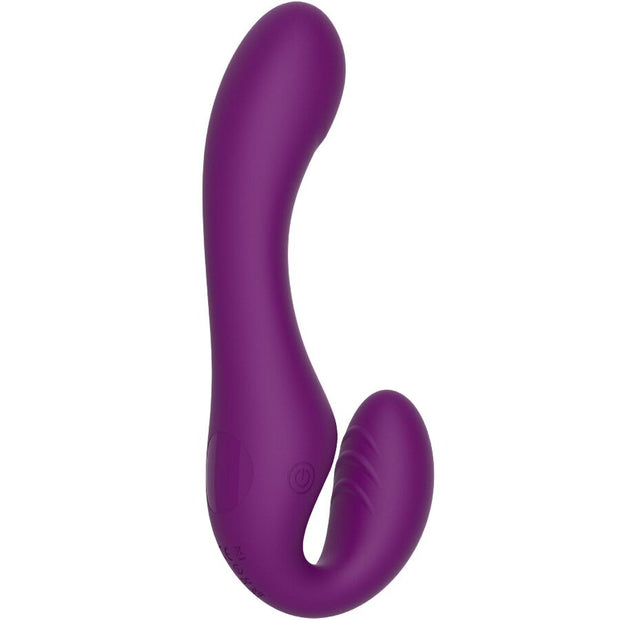 XOCOON - 2 IN 1 STRAPLESS STRAP-ON VIBRATOR MIT FERNBEDIENUNG LILA