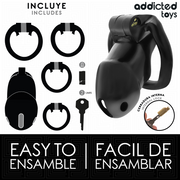 ADDICTED TOYS LOCKED - MINDNIGHT CELL PENISKÄFIG 4.2 CM GRÖSSE M