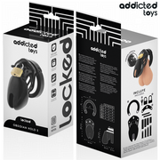 ADDICTED TOYS LOCKED - OBSIDIAN HOLD PENISKÄFIG GRÖSSE S