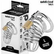 ADDICTED TOYS LOCKED - IRON CELL METALL-PENISKÄFIG 5 CM GRÖSSE L