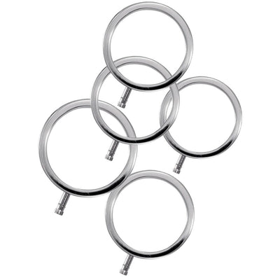 ELECTRASTIM - ELECTRARINGS METALL-PENISRINGE 5ER-PACK