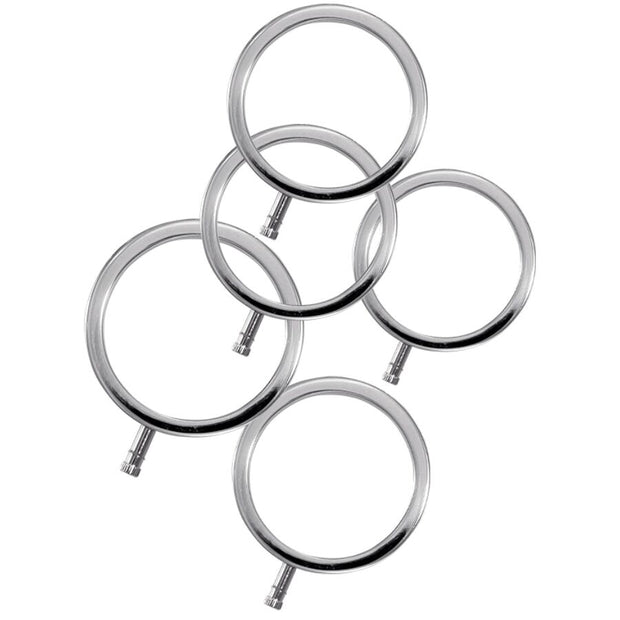 ELECTRASTIM - ELECTRARINGS METALL-PENISRINGE 5ER-PACK