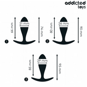 ADDICTED TOYS - 3ER-SET ANALPLUG MODELL 2