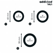 ADDICTED TOYS - SET SILIKONRINGE MODELL 1