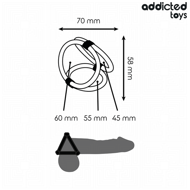 ADDICTED TOYS - DREIFACH-PENISRING