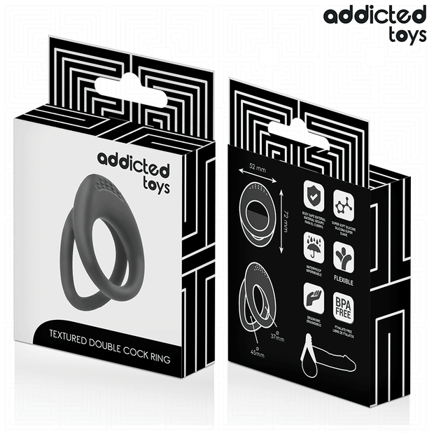 ADDICTED TOYS - DOPPELT STRUKTURIERTER PENISRING