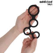 ADDICTED TOYS - PENISRING MIT TEILERN FÜR HODEN