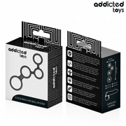 ADDICTED TOYS - PENISRING MIT TEILERN FÜR HODEN