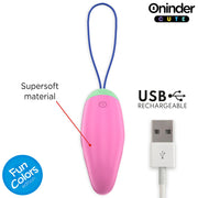 ONINDER CUTE - LOVE PLEASURE VIBRO-ROTIERENDES EI 360° SILIKON - KOSTENLOSE WELTWEITE APP