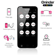 ONINDER CUTE - LOVE PLEASURE VIBRO-WAVE TAPPING SILIKON-EI - KOSTENLOSE WELTWEITE APP