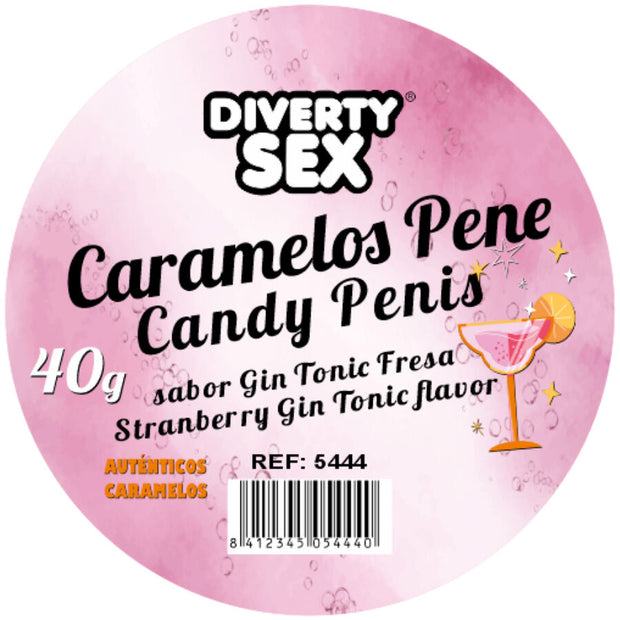 DIABLO PICANTE – 20 Penisbonbons mit Gin-Tonic-Geschmack