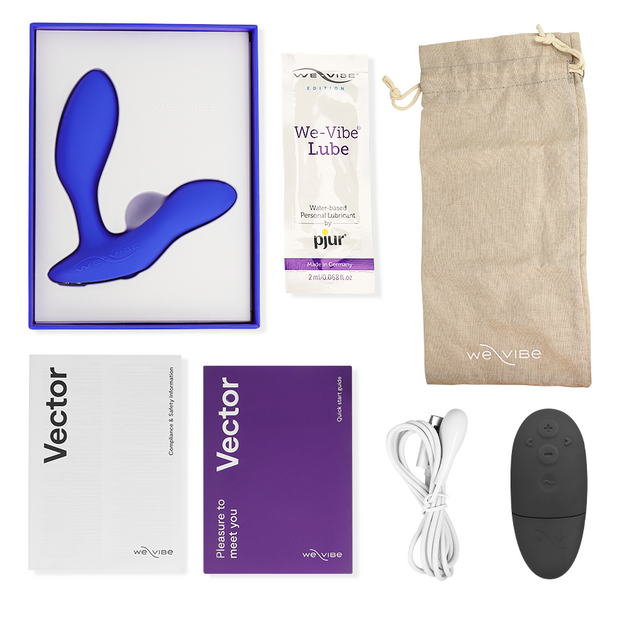 WE-VIBE - VECTOR+ BLAUES PROSTATAMASSAGER