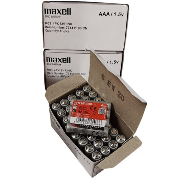 MAXELL - BATTERIE SALINA MANGANESO AAA R03 EINZIEHBAR*4