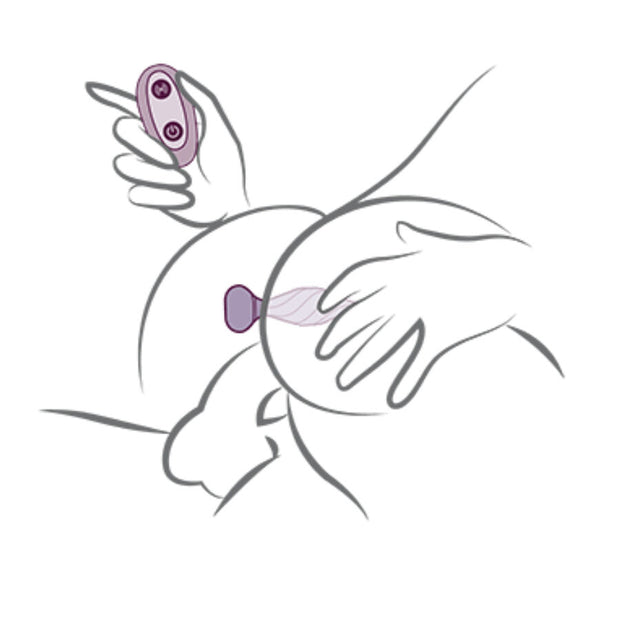 ROCKS-OFF - PETITE SENSATIONS DESIRE ANAL PLUG MIT SCHWARZER FERNBEDIENUNG