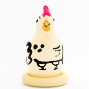CONDOMERIE - HANDBEMALTE NEUHEITSKONDOME COCKY ROOSTER