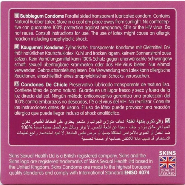 SKINS - BUBBLEGUM PREMIUM-KONDOME PACKUNG 4