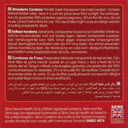 SKINS - ERDBEERE PREMIUM-KONDOME PACKUNG 4