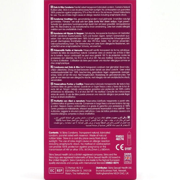 SKINS - DOTS & RIBS PREMIUM-KONDOME PACKUNG 16