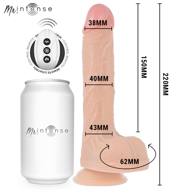 MR INTENSE - BROSNAN REALISTISCHER PENIS MIT FERNBEDIENUNG 22 CM -O- 4 CM