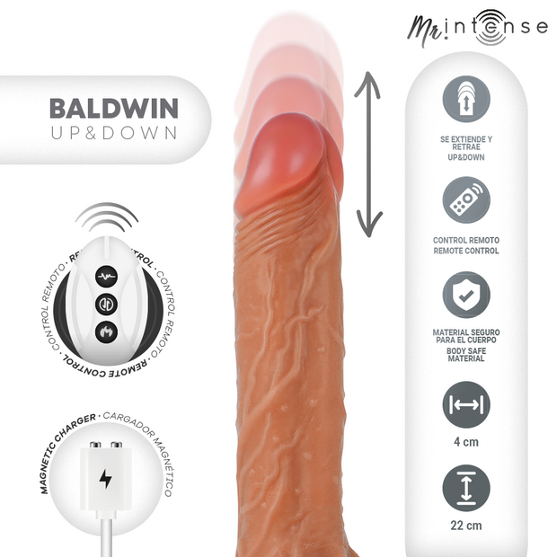MR INTENSE - BALDWIN REALISTISCHER PENIS MIT FERNBEDIENUNG 22 CM -O- 4 CM