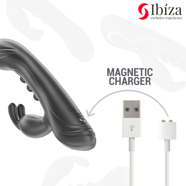 IBIZA - VIBRIERENDES RABBIT MIT PULSATION