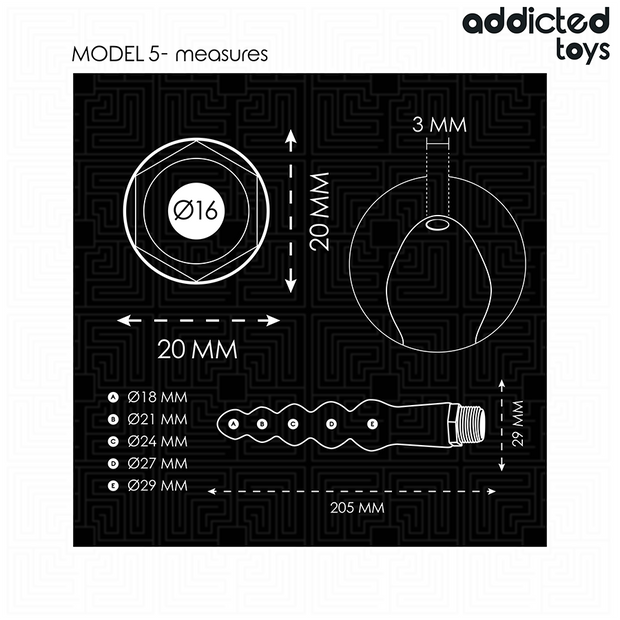 ADDICTED TOYS - ANAL CLEANER MIT UNIVERSALADAPTER MODELL 5