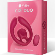 SNAIL VIBE - GIZI DUO PAARSTIMULATOR FERNBEDIENUNG BURGUND