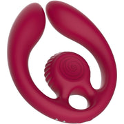 SNAIL VIBE - GIZI DUO PAARSTIMULATOR FERNBEDIENUNG BURGUND