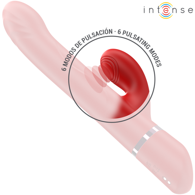 INTENSE - LELE MULTIFUNKTIONSVIBRATOR ROTIEREND & OSZILLATION & STIMULATION ROT