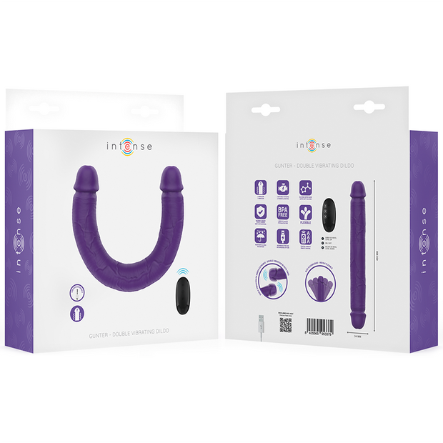 INTENSE - GUNTER DILDO DOPPELVIBRATOR 40 CM LILA FERNBEDIENUNG