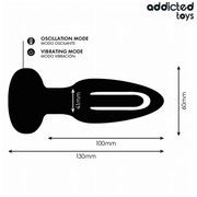 ADDICTED TOYS - PLUG ANAL CON LENGUA VIBRADORA Y CONTROL REMOTO