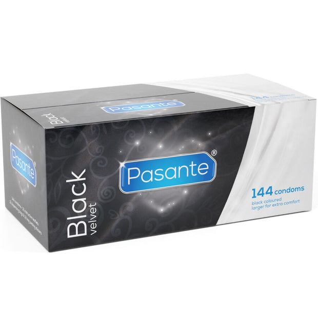 PASANTE - BLACK VELVET KONDOME BOX 144 EINHEITEN