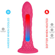 SILEXD - DREAMY DILDO FANTASY FLÜSSIGSILIKON THERMOREAKTIV FUCHSIA 18,5 CM