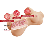 CRAZY BULL - REALISTISCHER WEIBLICHER TORSO-MASTURBADOR 27 CM