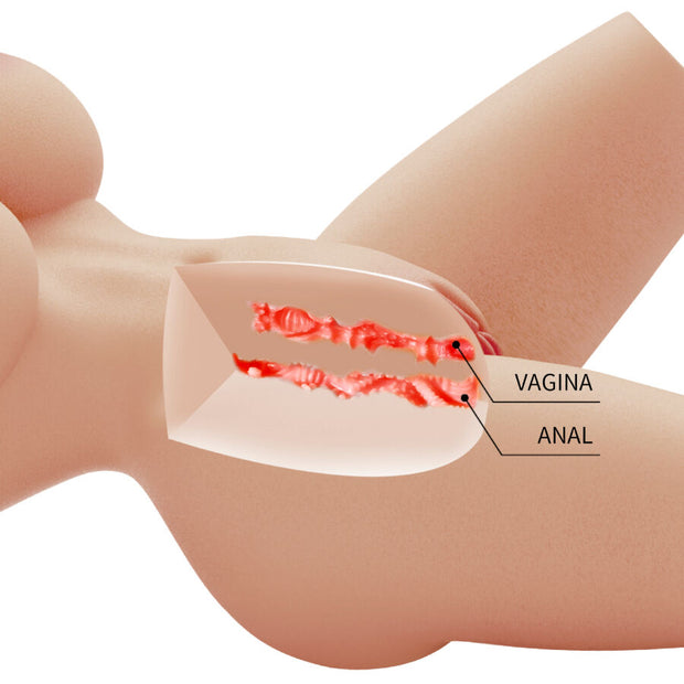 CRAZY BULL - REALISTISCHER WEIBLICHER TORSO-MASTURBADOR 41,9 CM