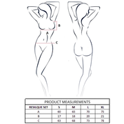 PASSION - RESILQUE BH + STRING SET TOMATENROT S/M