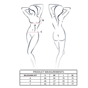 PASSION - BELISSANA BH + STRING SET VIOLETT L/XL