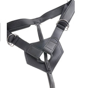 KING COCK - HARNESS MIT REALISTISCHEM SCHWARZEN PENIS 22,9 CM