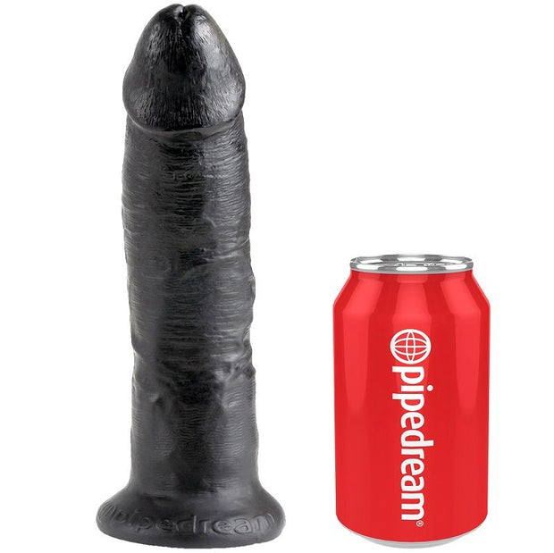 KING COCK - HARNESS MIT REALISTISCHEM SCHWARZEN PENIS 22,9 CM