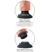 KING COCK - VIBRATORDILDO 15.24 CM NATÜRLICH