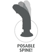 KING COCK - VIBRIERENDER SCHWANZ BRAUN 15,24 CM